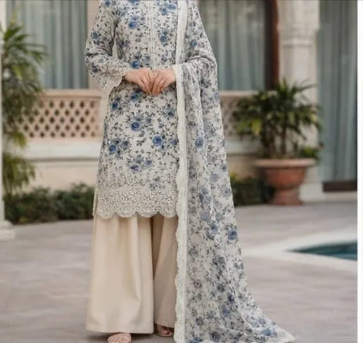 Flora 3pc Unstitched