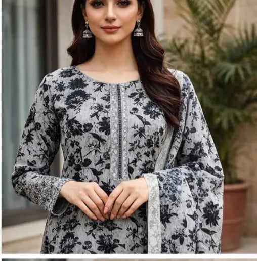 Floral 3pc Unstitched