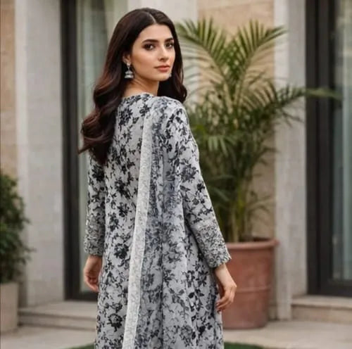Floral 3pc Unstitched