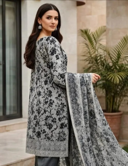 Floral 3pc Unstitched