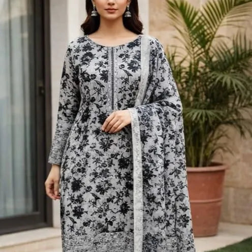 Floral 3pc Unstitched