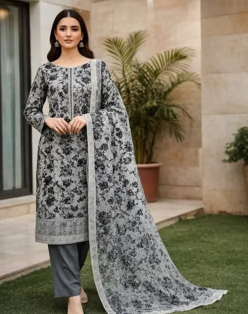 Floral 3pc Unstitched