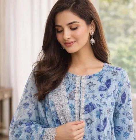 Floral 3pc unstitched