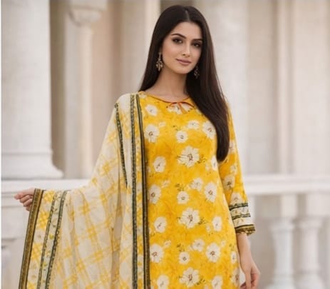 Bin-naeem 3pc unstitched