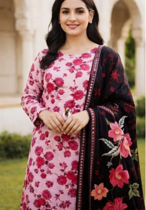 Bin-naeem 3pc unstitched