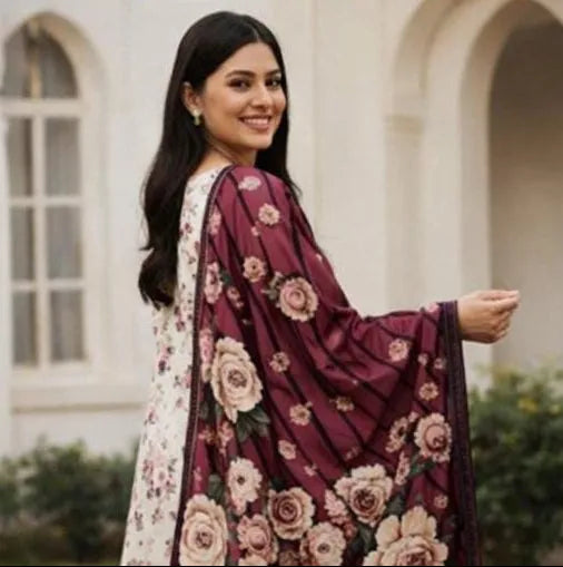 Bin-naeem 3pc unstitched
