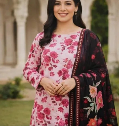 Bin-naeem 3pc unstitched