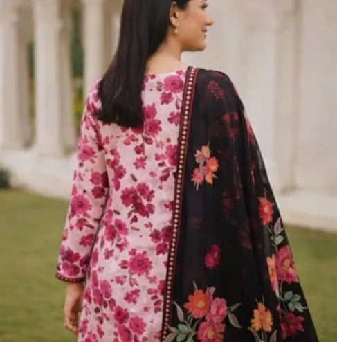 Bin-naeem 3pc unstitched