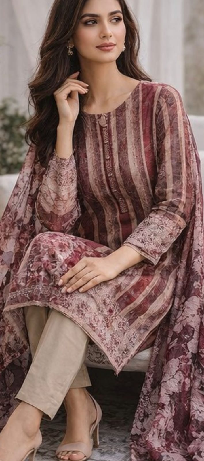 Jaquard 3pc unstitched