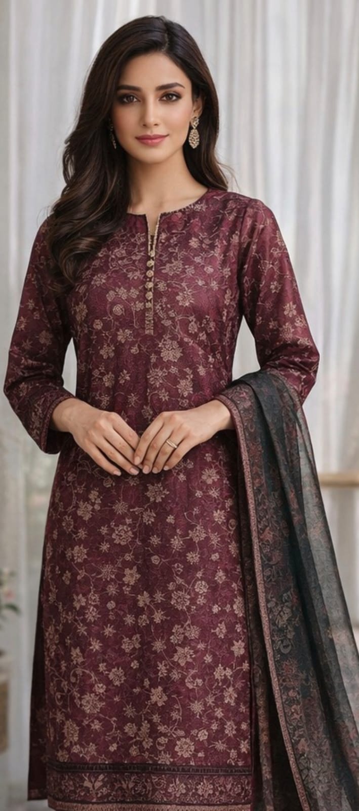 Jaquard 3pc unstitched