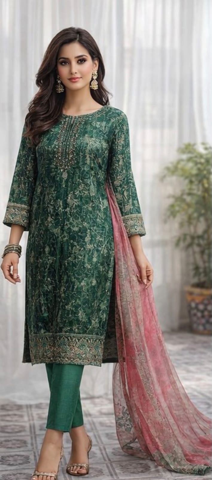 Jaquard 3pc unstitched