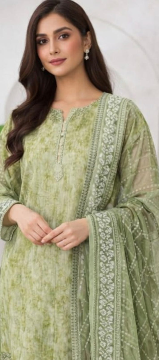 Minakari 3pc unstitched