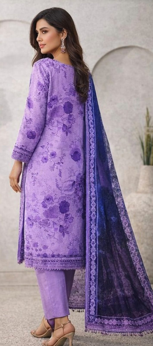 Minakari 3pc unstitched