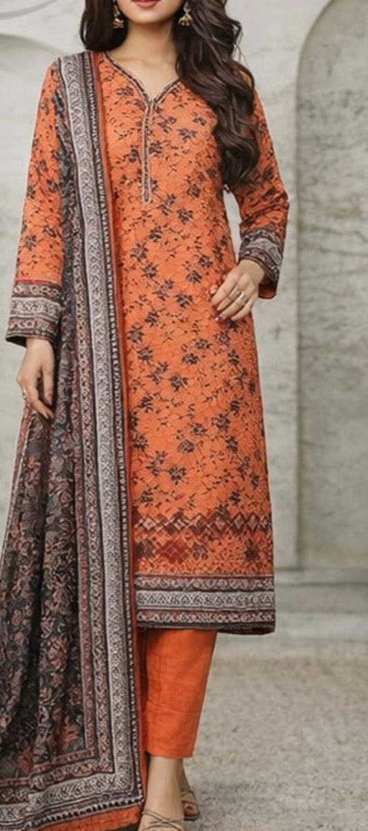 Minakari 3pc unstitched