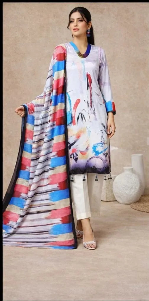 Floral 3pc unstitched