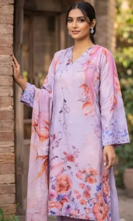 Floral 3pc unstitched