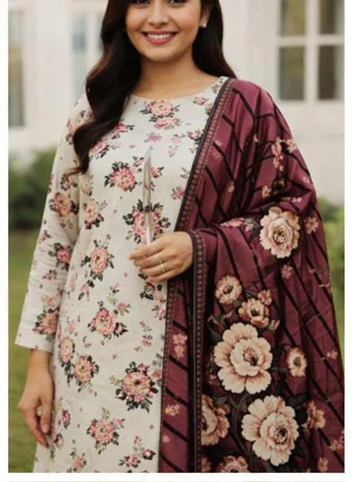 Bin-naeem 3pc unstitched