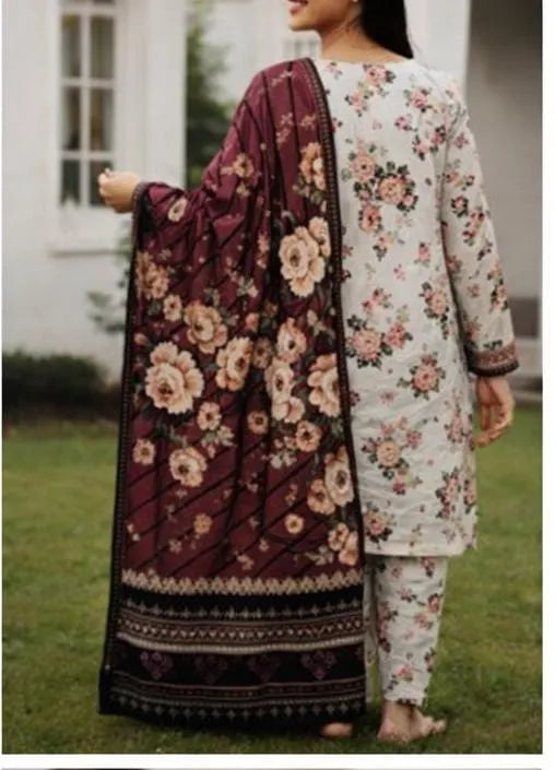 Bin-naeem 3pc unstitched