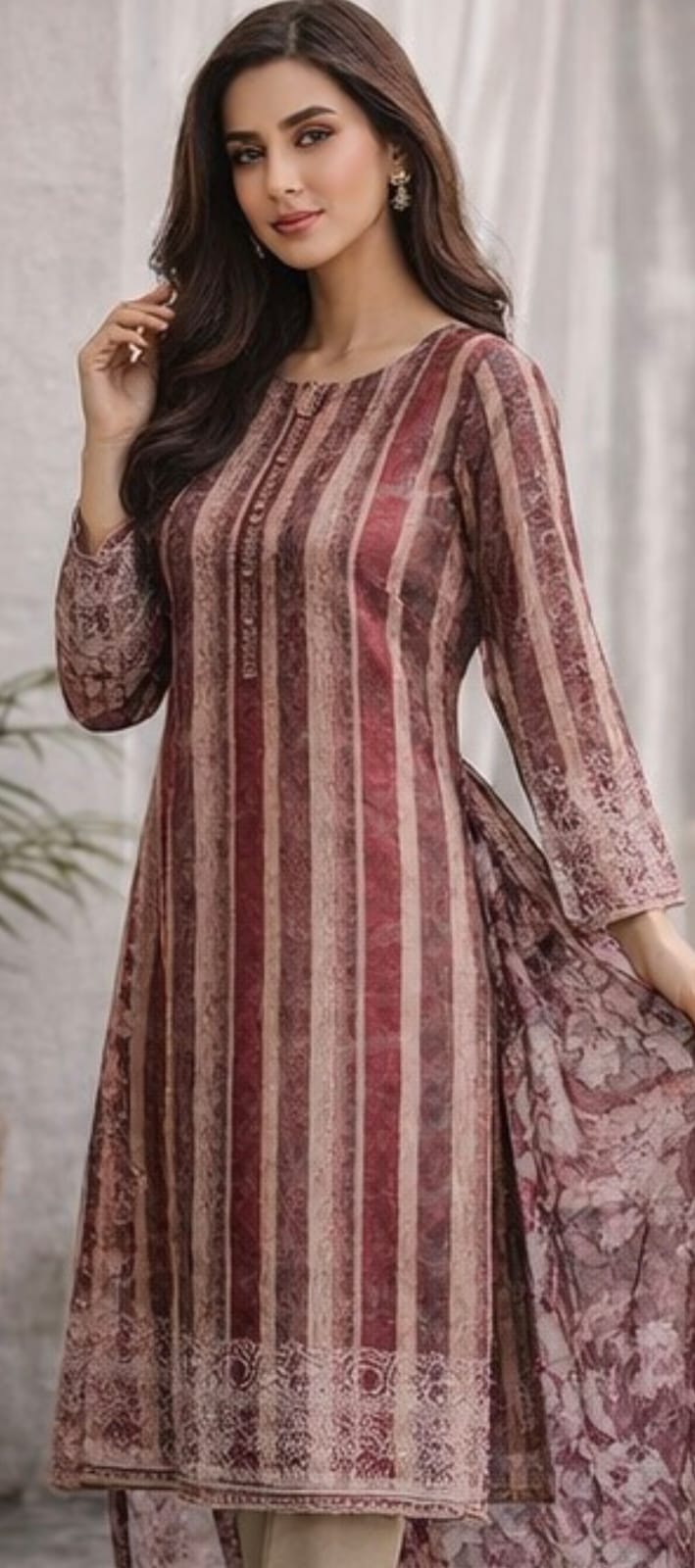 Jaquard 3pc unstitched