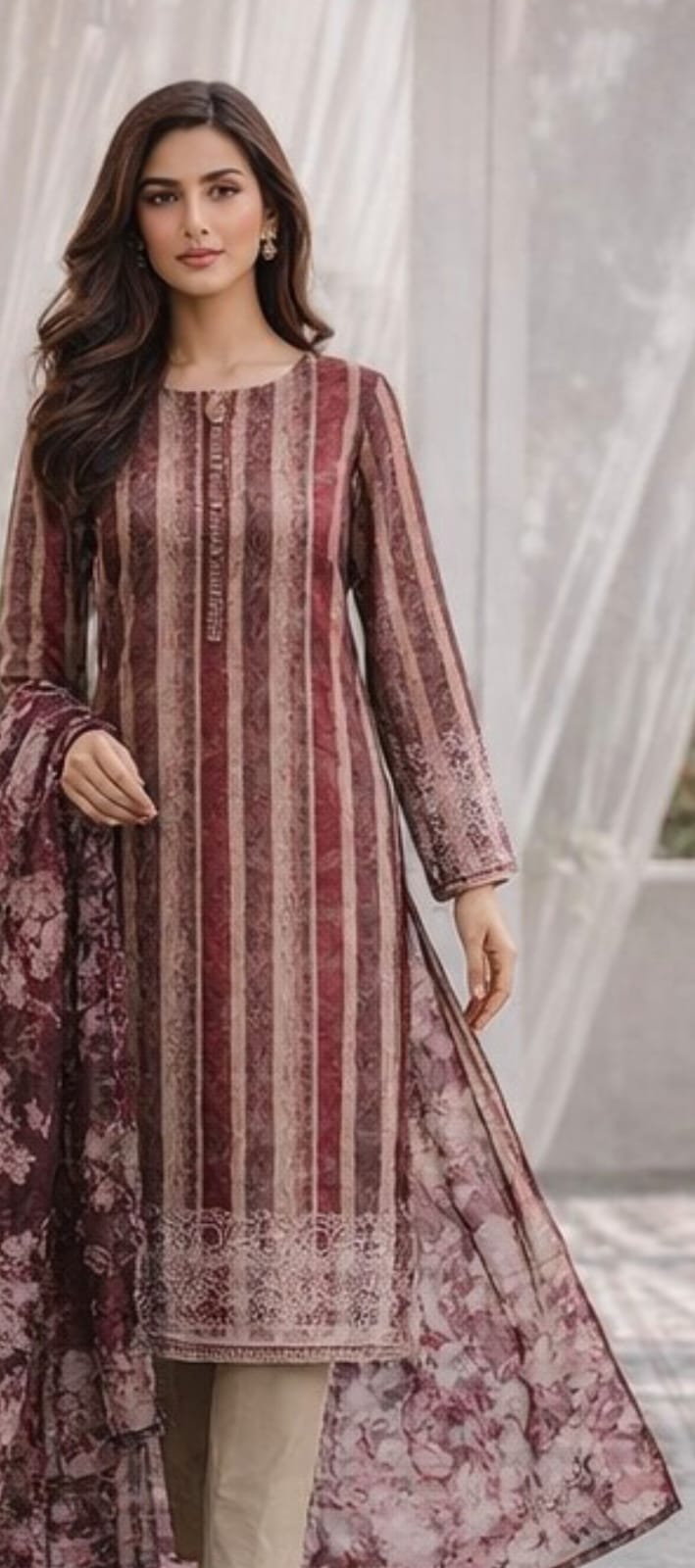 Jaquard 3pc unstitched