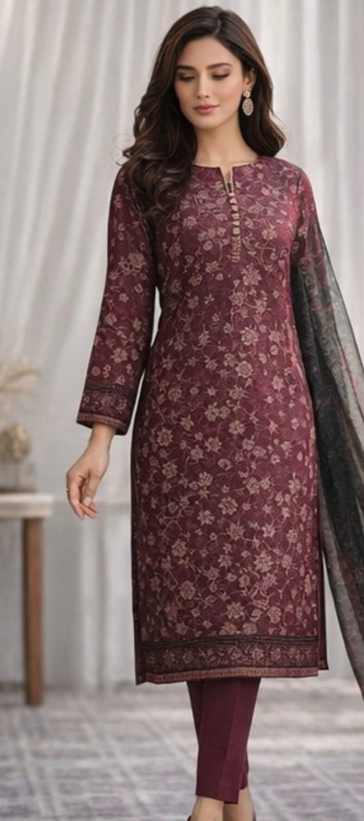 Jaquard 3pc unstitched
