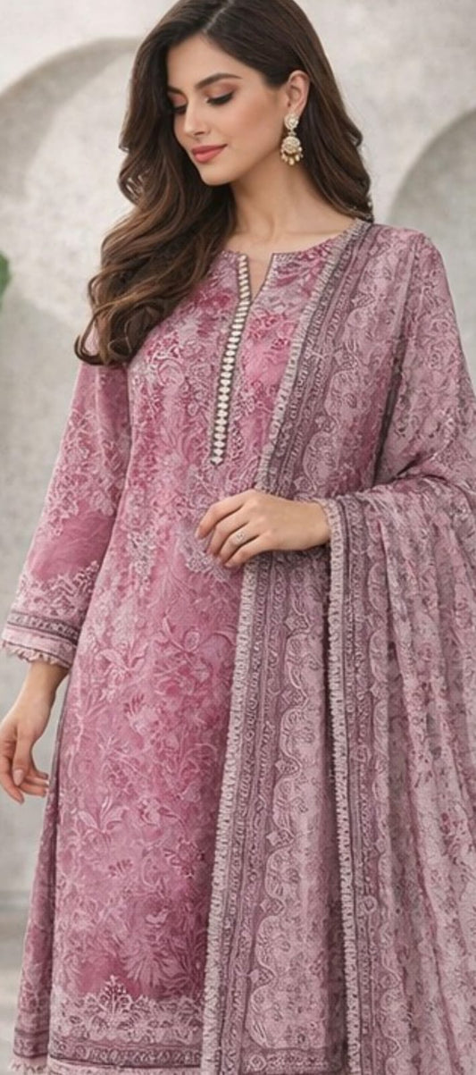Minakari 3pc unstitched